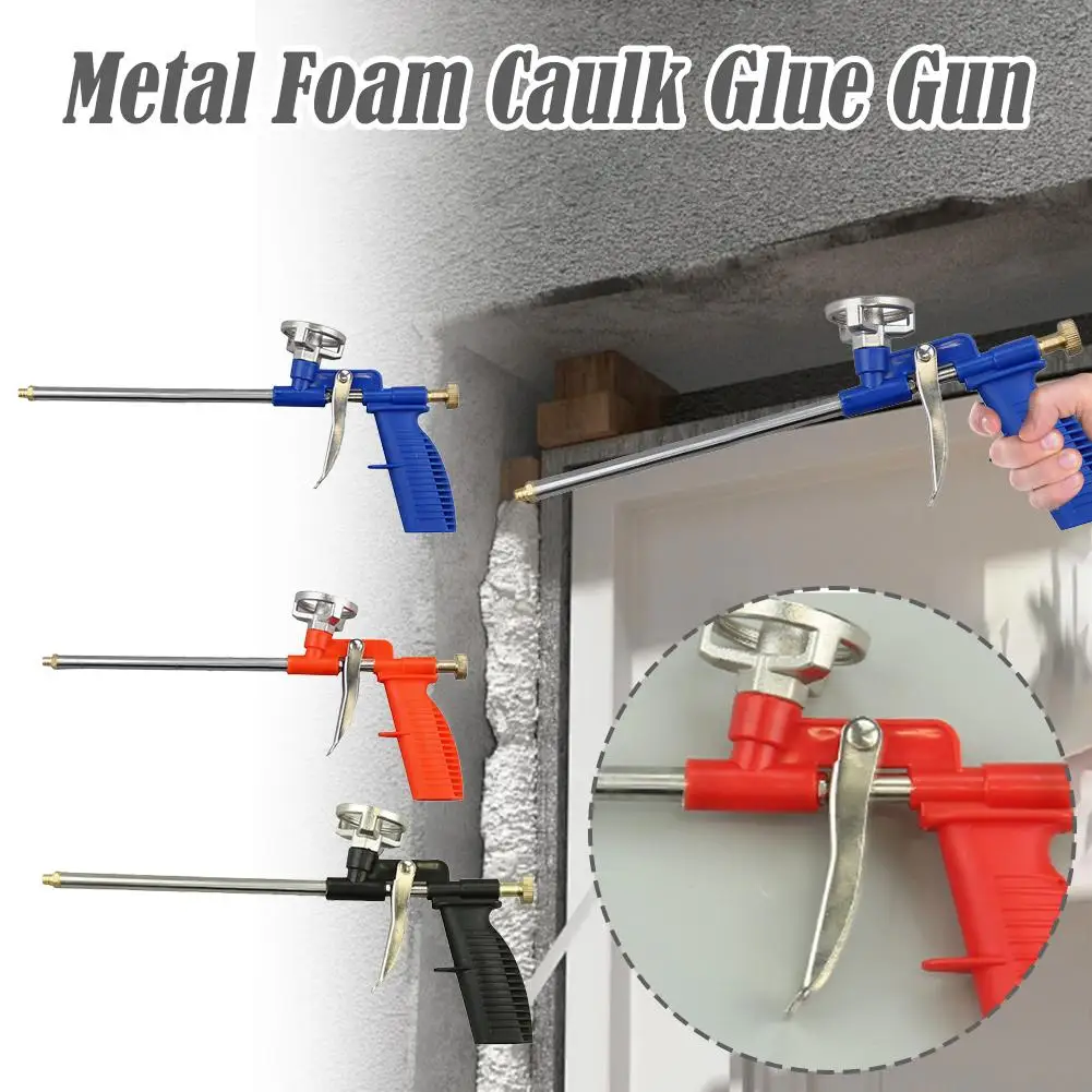 Expanding Foam Spray Gun Pump Sealant Caulking Tool Metal Polyurethane Trigger Sprayer Gun for House Renovation Easy Manual Tool