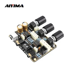 AIYIMA  NE5532 Preamplifier Amplifier Tone Board Stereo Volume Control Treble Bass Adjustment For Power Amplifiers