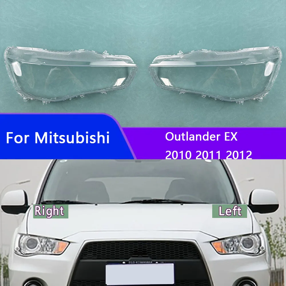 

For Mitsubishi Outlander EX 2010 2011 2012 Headlamp Cover Transparent Headlight Shell Plexiglass Replace The Original Lampshade