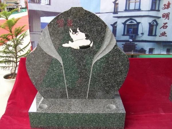 تخصيص حجر الجرانيت تذكاري مخصص أحجار الرأس التذكارية الكلب شواهد القبور شخصية القط قبر للحيوانات الأليفة مع الصورة