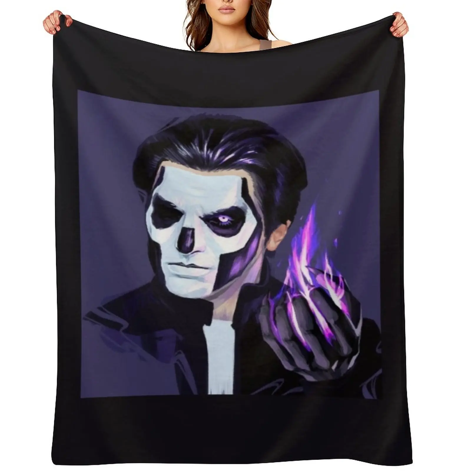 

Terzo Purple Flame Throw Blanket Custom Plaid Bed Thermal Blankets