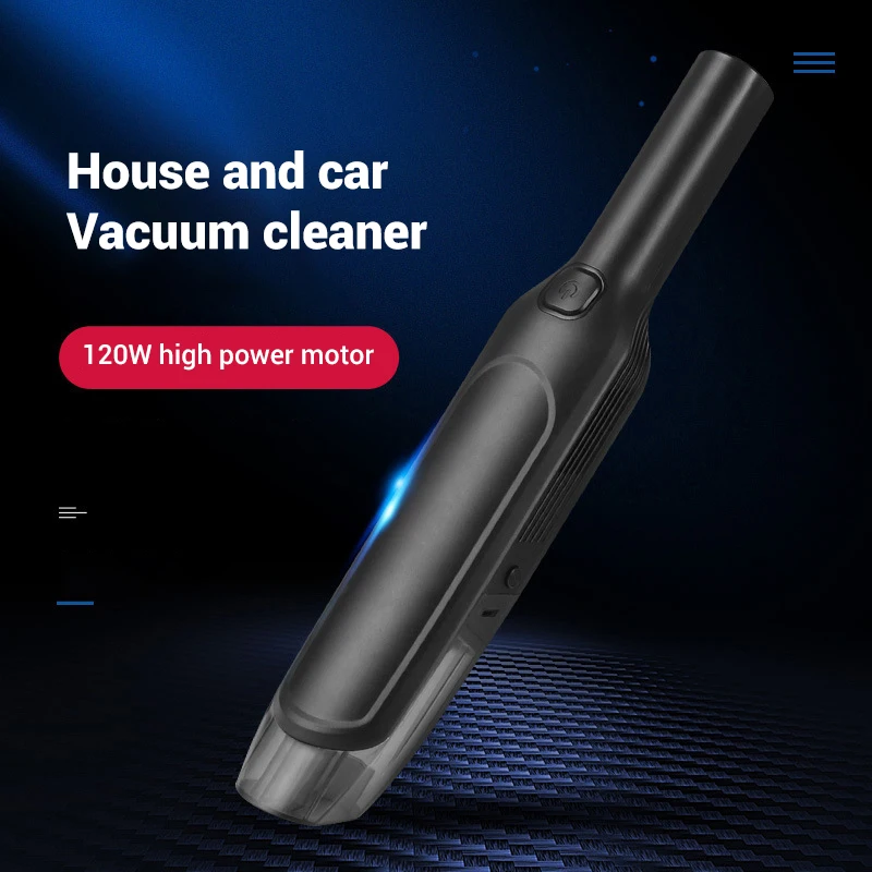 휴대용 진공 무선 소형 진공 청소기, 미니 충전식 진공 경량 자동차 청소, 강력한 흡입, 6KPa