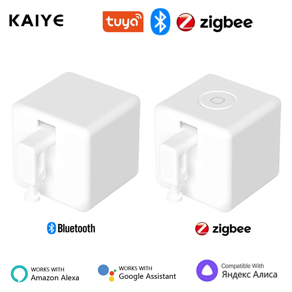 Tuya Zigbee Bluetooth Fingerbot Plus Robot Button Pusher Switch Bot Smart Life App Control Need Hub Work With Alexa Google Home