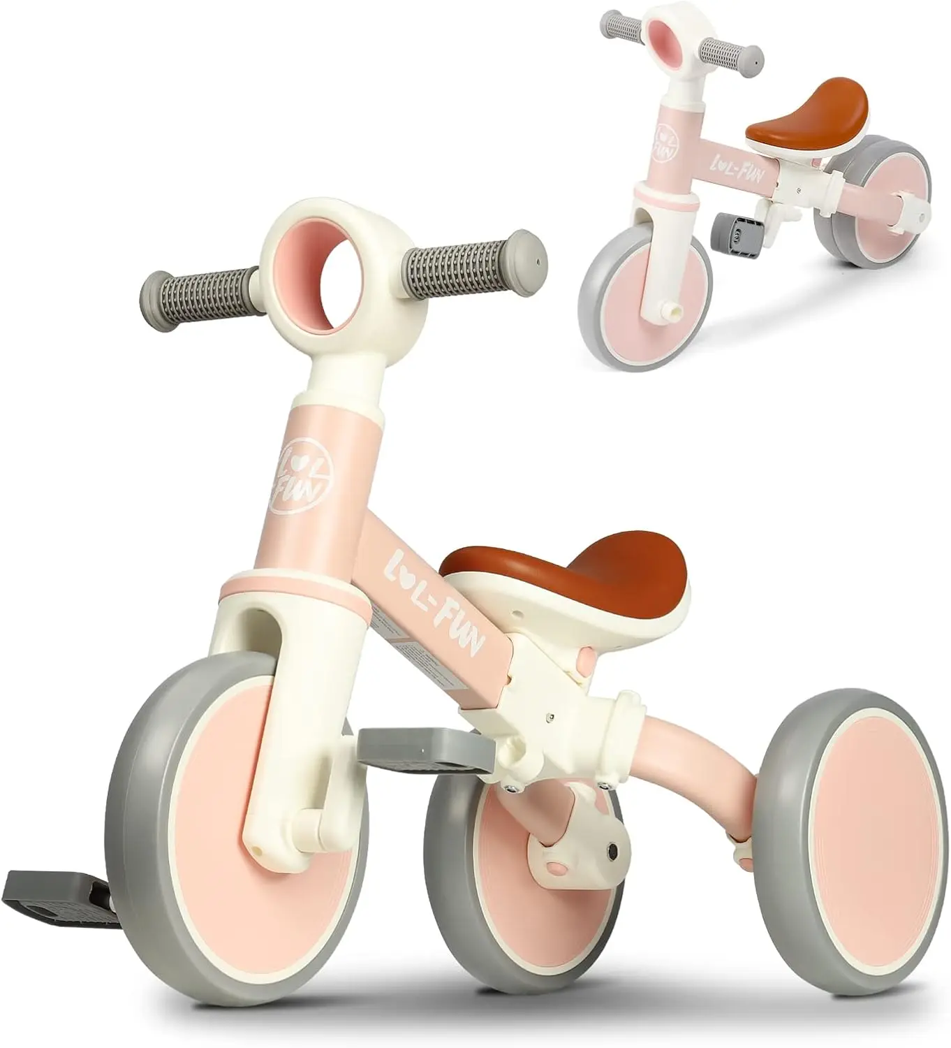 Baby Balance Bike for 1 2 Year Old Boys Girls Gift, 4 in 1 Kids Tricycle for Toddlers 1-3 with Easy Assembly Removable Pedal
