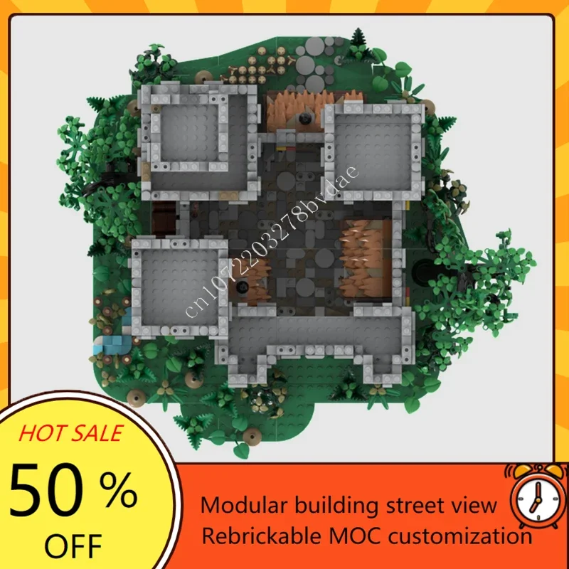 4817PCS MOC Medieval Castle Custom Puzzle Model Medieval Castle Technical DIY Assembly Education Set Toy Child Holiday Xmas Gift