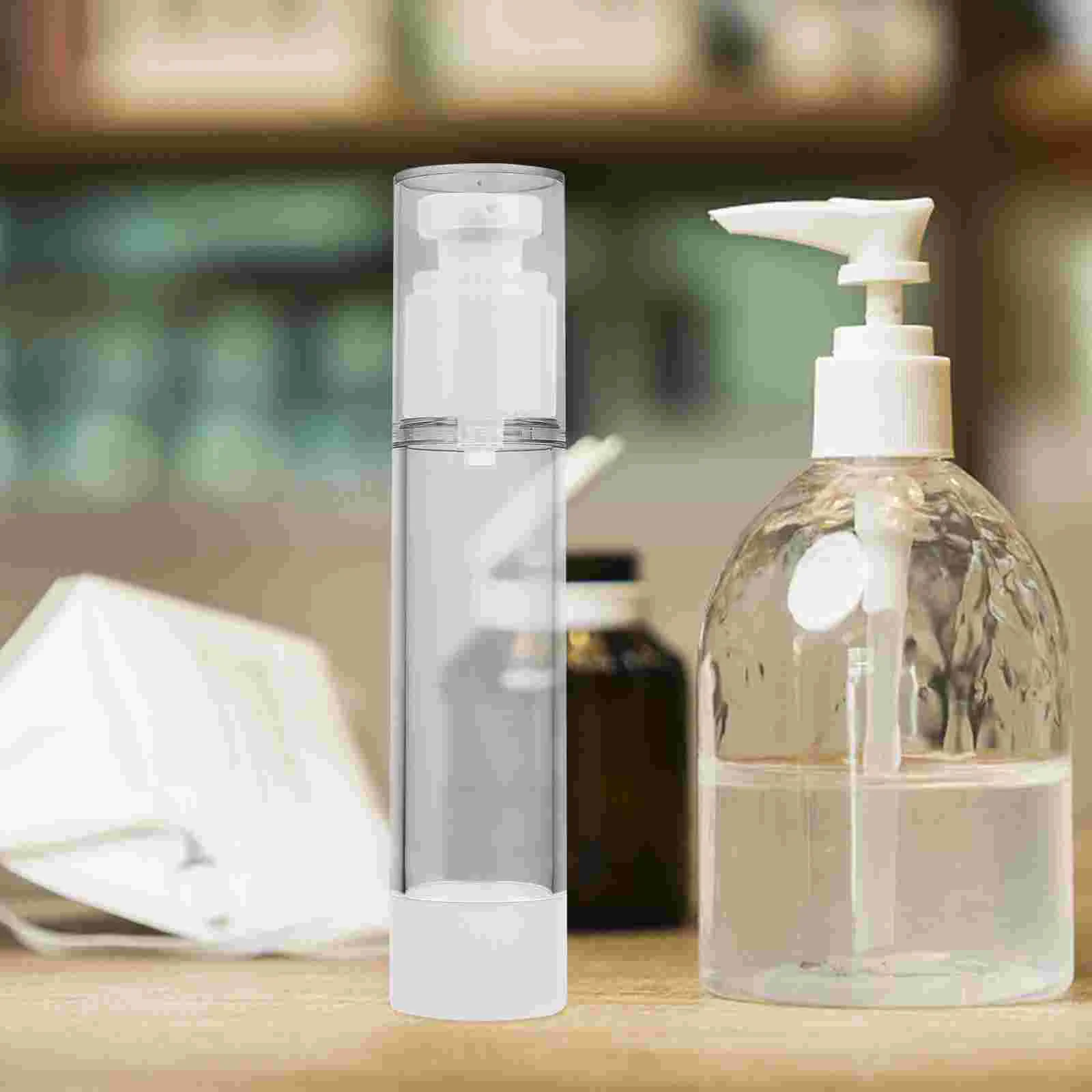 10 bottiglie con pompa, spray sottovuoto, dispenser di sapone per le mani, lozione, sub brocca d'acqua, bianca come viaggio ricaricabile