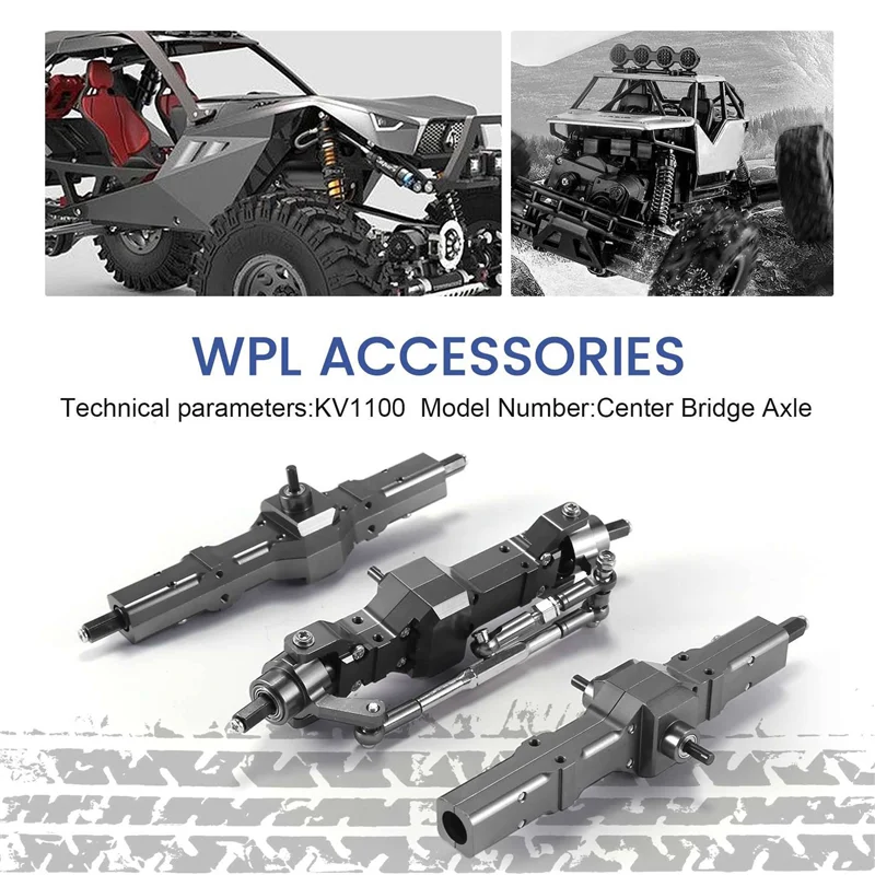 T84C-For WPL 1/16 B16 B36 6WD استبدال ترقية الجبهة/الخلفية/الجسر المحور جزء مجموعة شاحنة RC قطع غيار السيارات سبائك الألومنيوم دائم