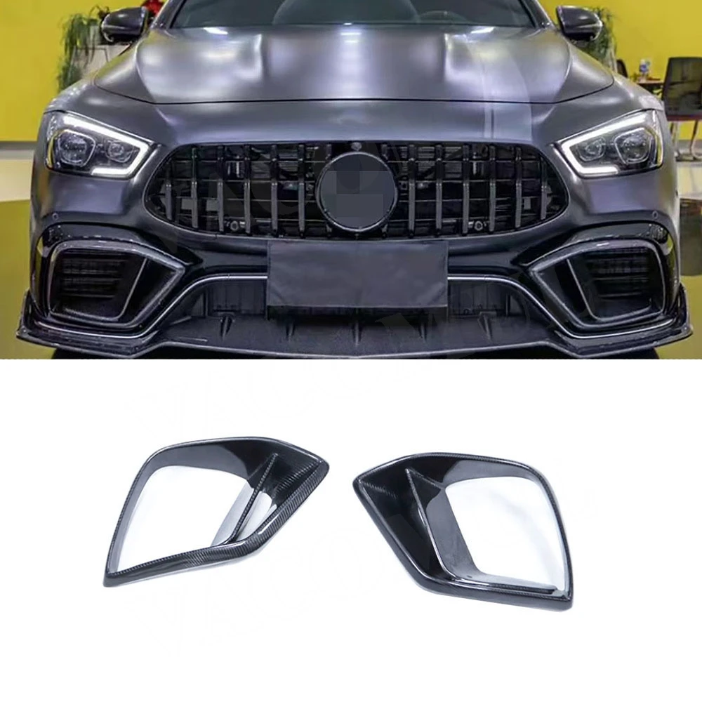 

VACOMUL Dry Carbon Front Bumper Fog Lamp Air Vent Trim For Benz AMG GT63 GT63S 4Door 2019-2023 Car Bumper Decoration