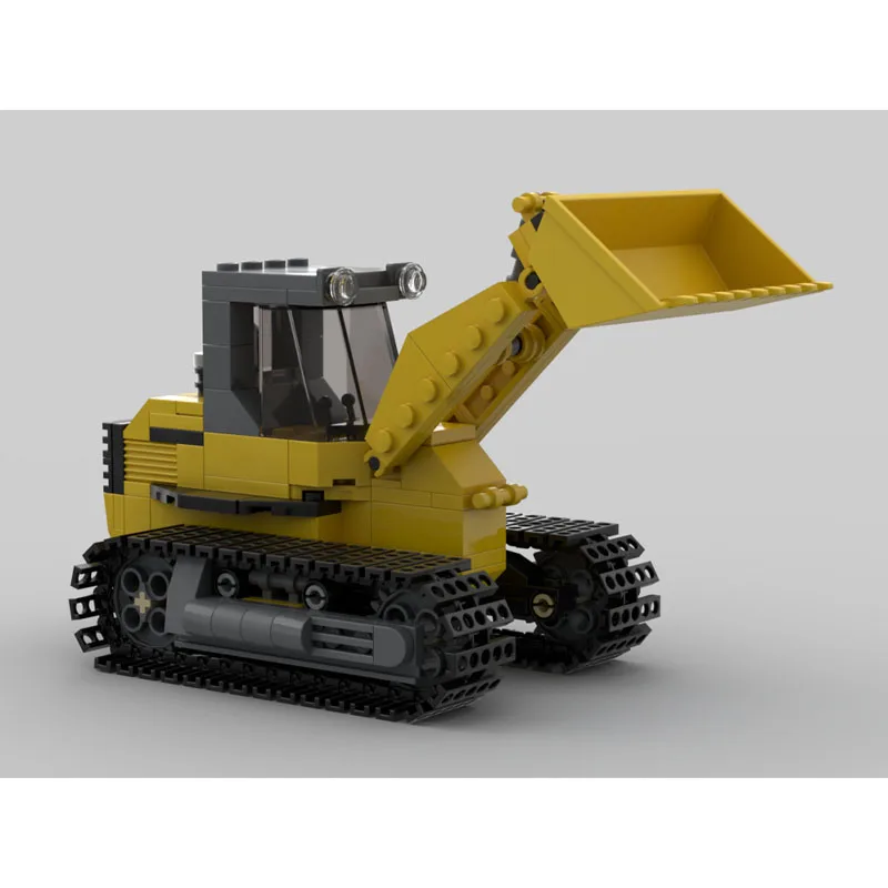 

MOC-256854 City New Classic Bulldozer Building Block Model 245 Parts Creative Boys' Children Birthday New Year Toys Gift