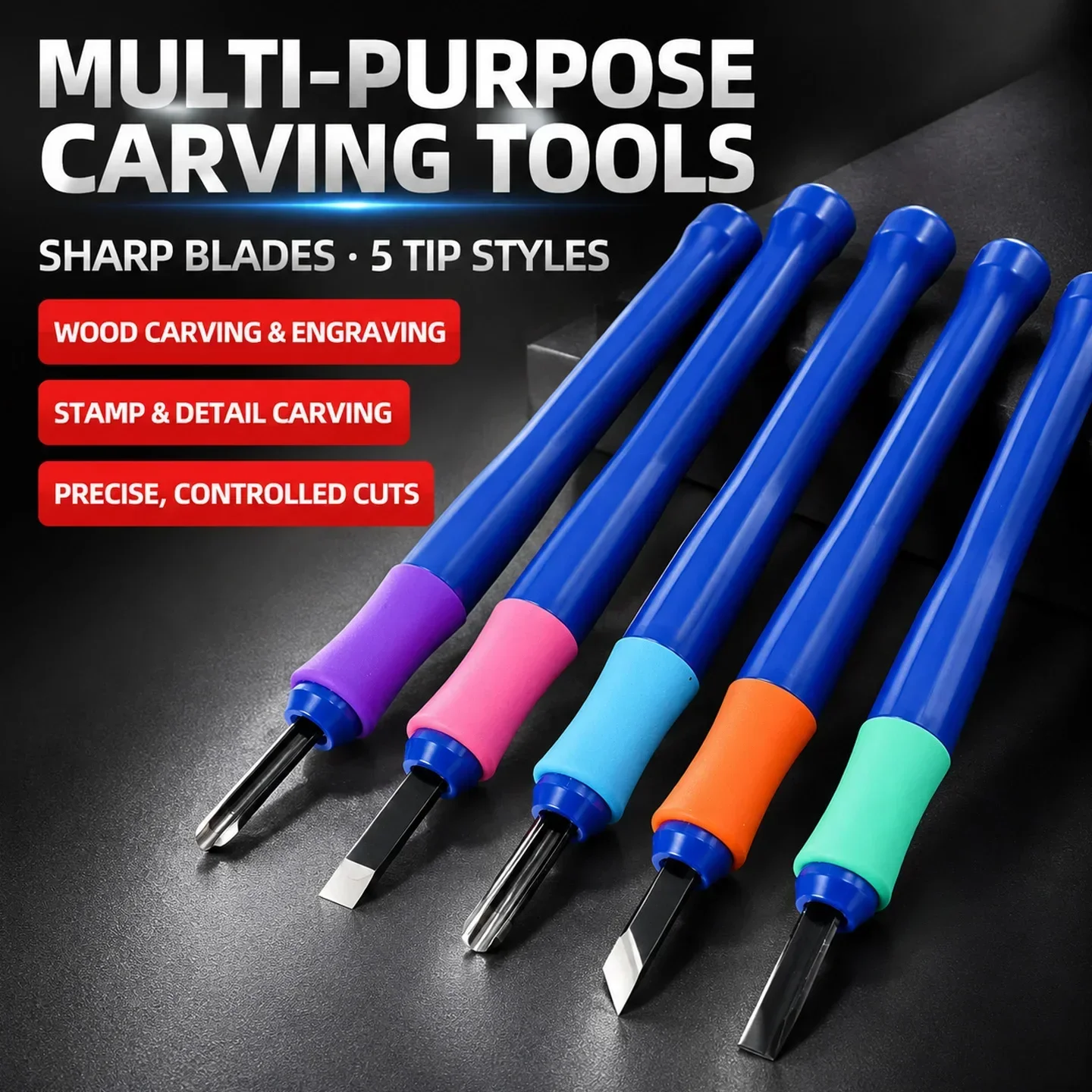 SAKURA Carving Knife Tools 4/5pcs Set Chisels Engraving Wood For Art Kits Utility Knife Crafts Repair Multi Diy Art Supplies