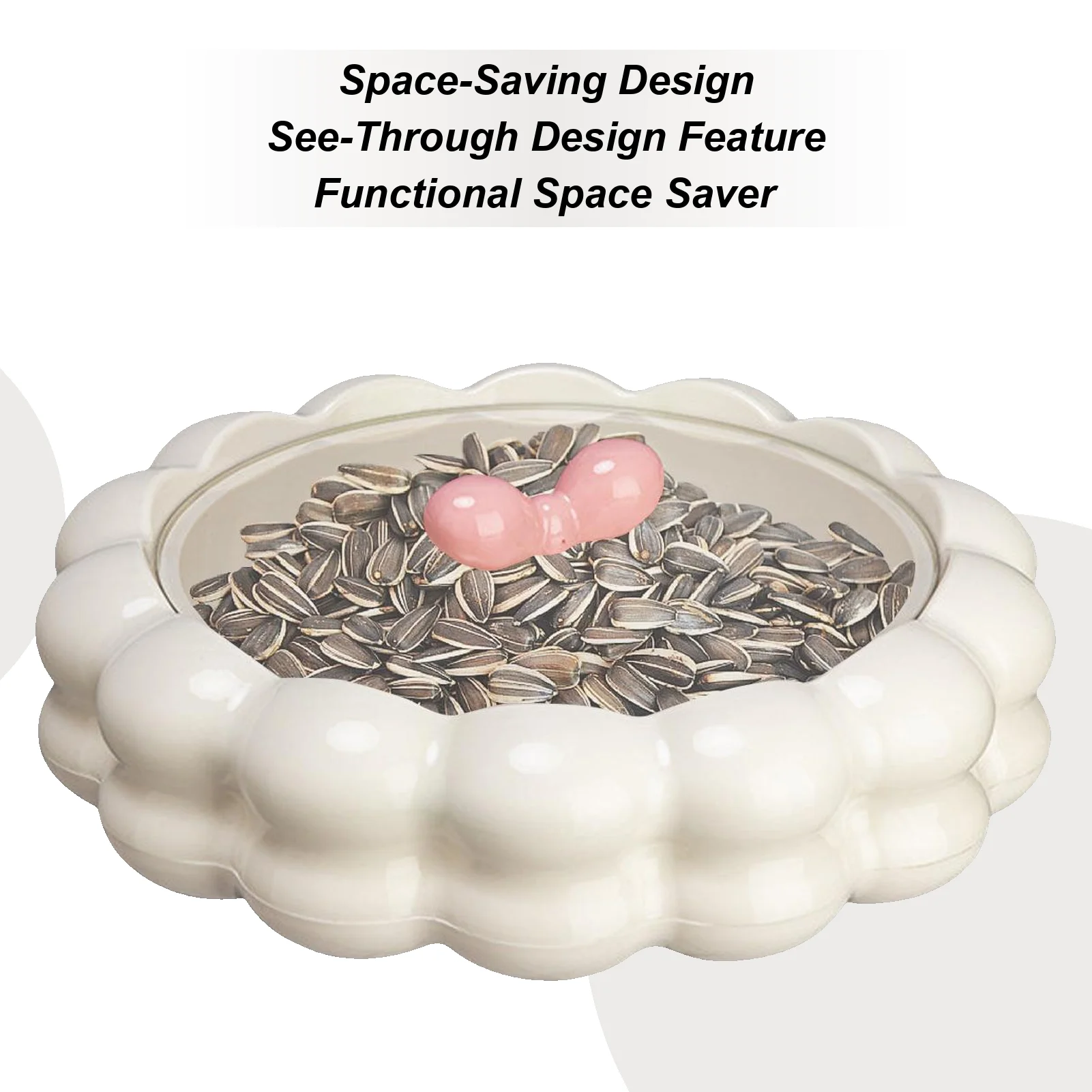 

Fruit Platter With Lid Storage Organizer Party Platters Snack Serving Trays For Home Decor Kitchen Bedroom Living Room Farmhouse