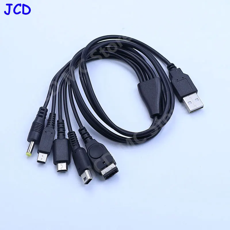 5 In 1 USB Charging Cable For nintendo Gba For Sony Psp 1000/2000 For Nintendo New 3DS Xl Nds Lite Ndsi Ll Wii U Charger Cable