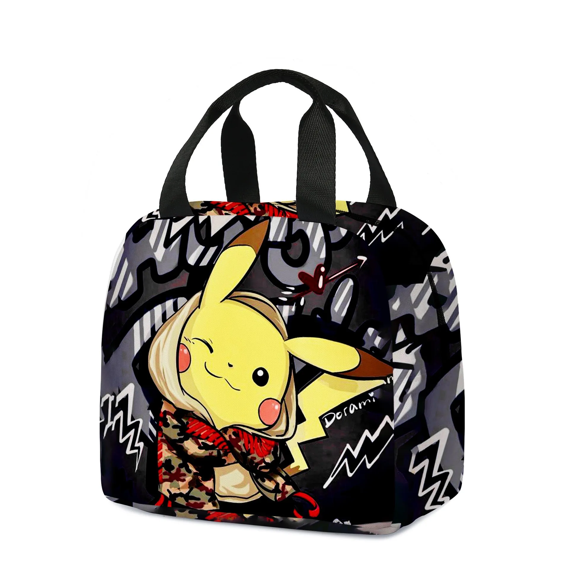 HOT Pokemon Kawaii Pikachu Student Anime Portable Lunch Box Cute Pokemon Series Children School  Lunch Bag Convenient