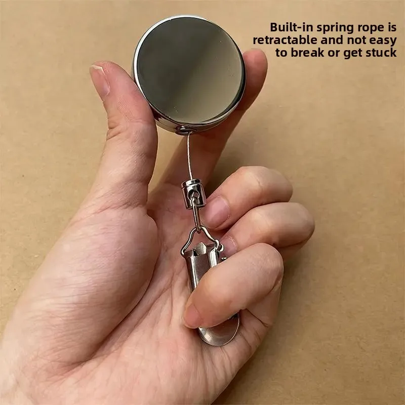 Multifunctional Telescopic Hook Clip, Automatic Rebound Punch-Free Hook for Towel & Rope Storage