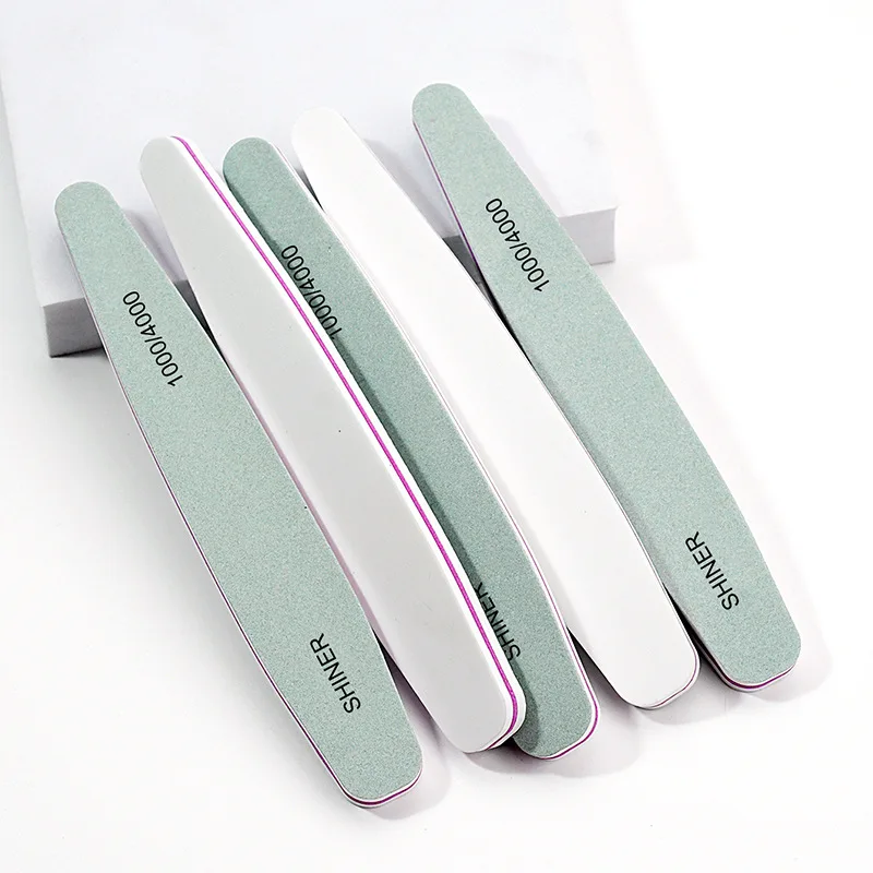5/10 Pcs Nail Files Sponge Buffer 1000/4000 Diamond Sandpaper Manicure Tools Set Polisher Sanding Buffer Glitter Nail Files