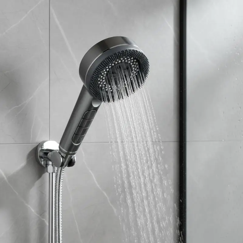 Enhanced Water Purity High Pressure Shower Head with Massage Nozzles for Home Use