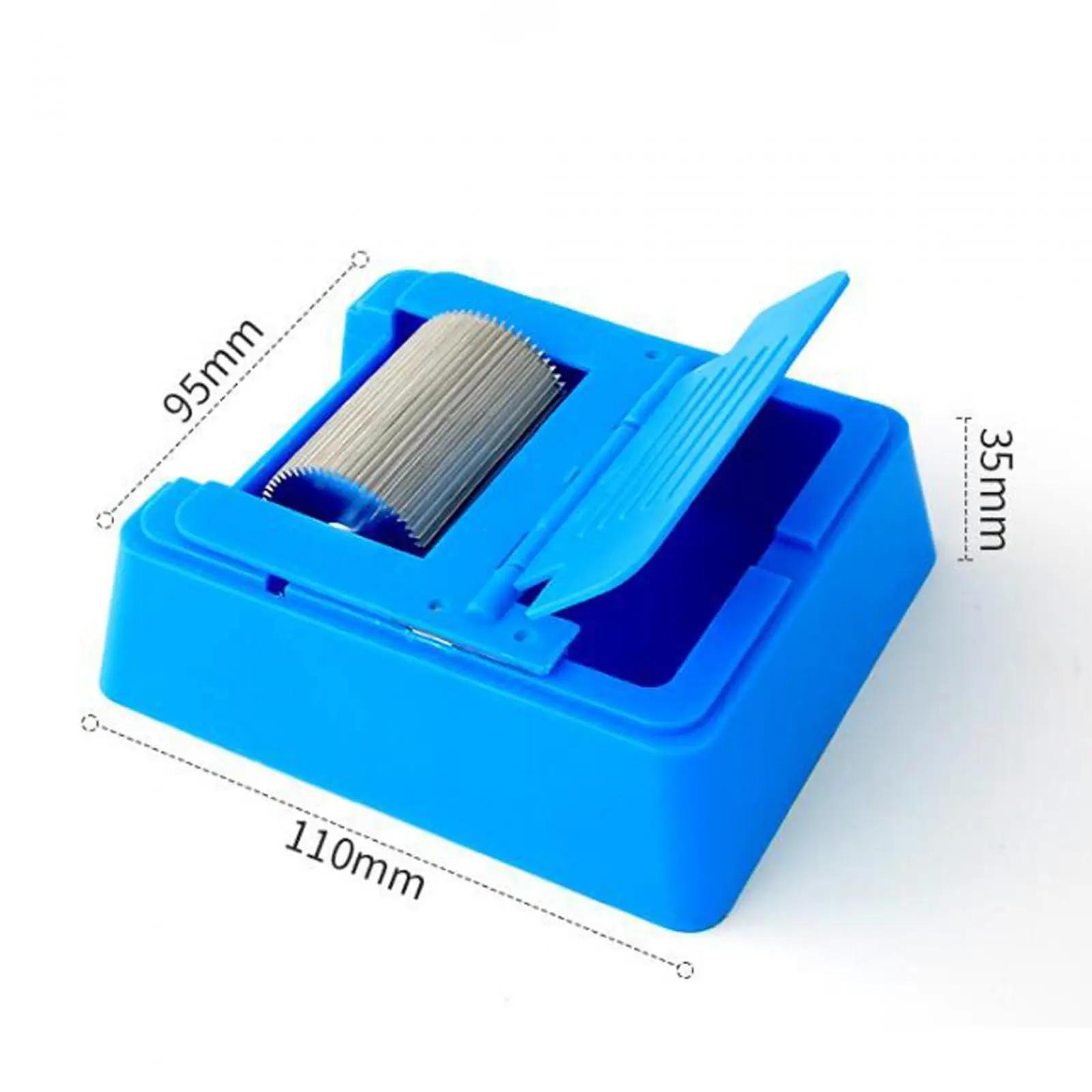 Leather Painting Box Leather Edge Printing Tool Aluminum Alloy Small Size Paint Craft Dyeing Edge Oil Tool Box for Leather Craft
