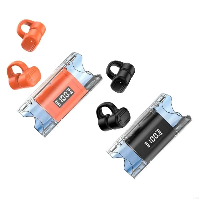 270b Bluetooth-Compatible 5.3 Headphone Olahraga Dengan Kasing Pengisian LED Headphone Display Digital Earbud Earbud Bass Deep