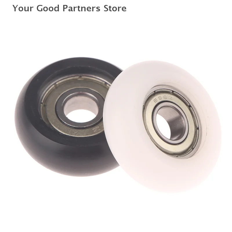 1 peça roda de plástico 8*32*12mm 608zz pacote plástico envoltório de náilon linha pom polia de rolamento de corda de fio