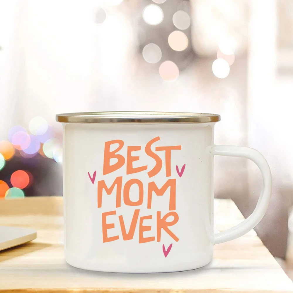 Melhor mãe já esmalte copos, presente do dia das mães para a mãe, presentes de aniversário, caneca de café, chá canecas