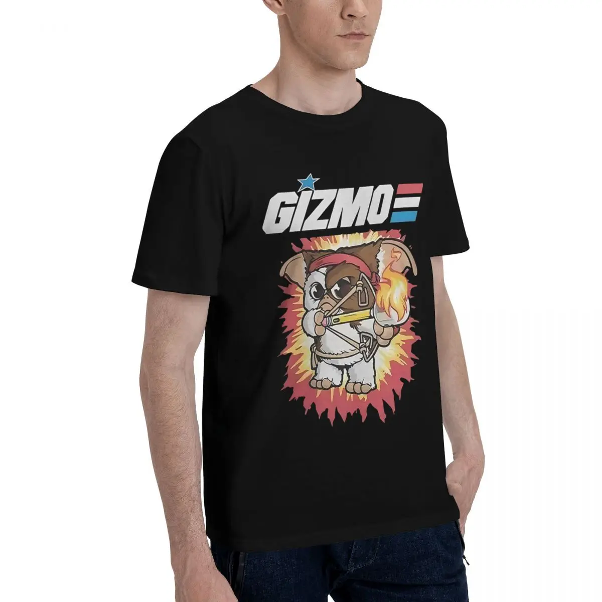 Gremlins Gizmo جرافيك 100% قطن عادية تنفس مريحة قمصان كرة القدم 2025 تي شيرت الرجال