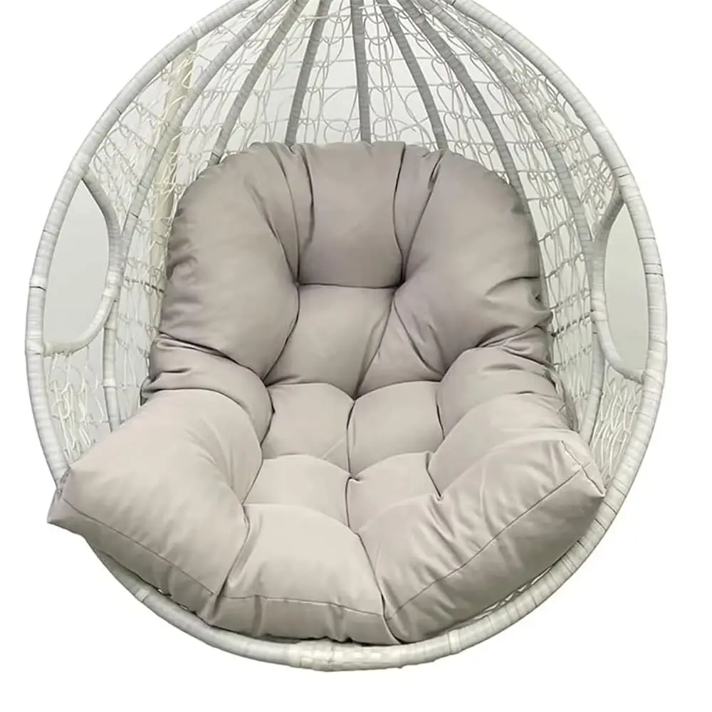 

Waterproof Egg Chair Cushion Hammo Chair Cushions For Indoor Outdoor Patio Garden Use Light Grey
