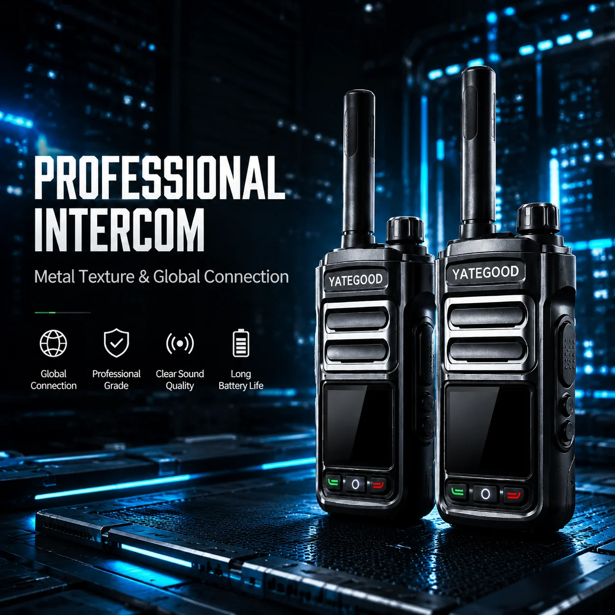 YATEGOOD T6 Walkie Talkie 4G 3G POC Radio Global Long Standby Portable More than 5000KM Network
