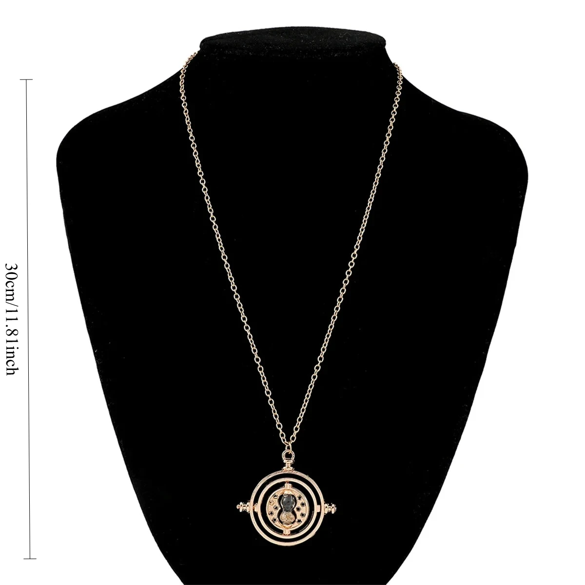 New Harried Time Necklace Timer Hourglass 360 Rotatable Potters Cosplay Props Astronomical Time Converter Magic School Fans Gift view 6