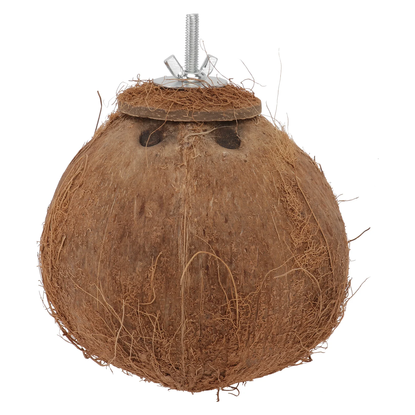 

Coconut Shell Bird Nest Sleeping Birds House Toy Animal Natural Biting Plaything outside Toys Pet Parrot Cage