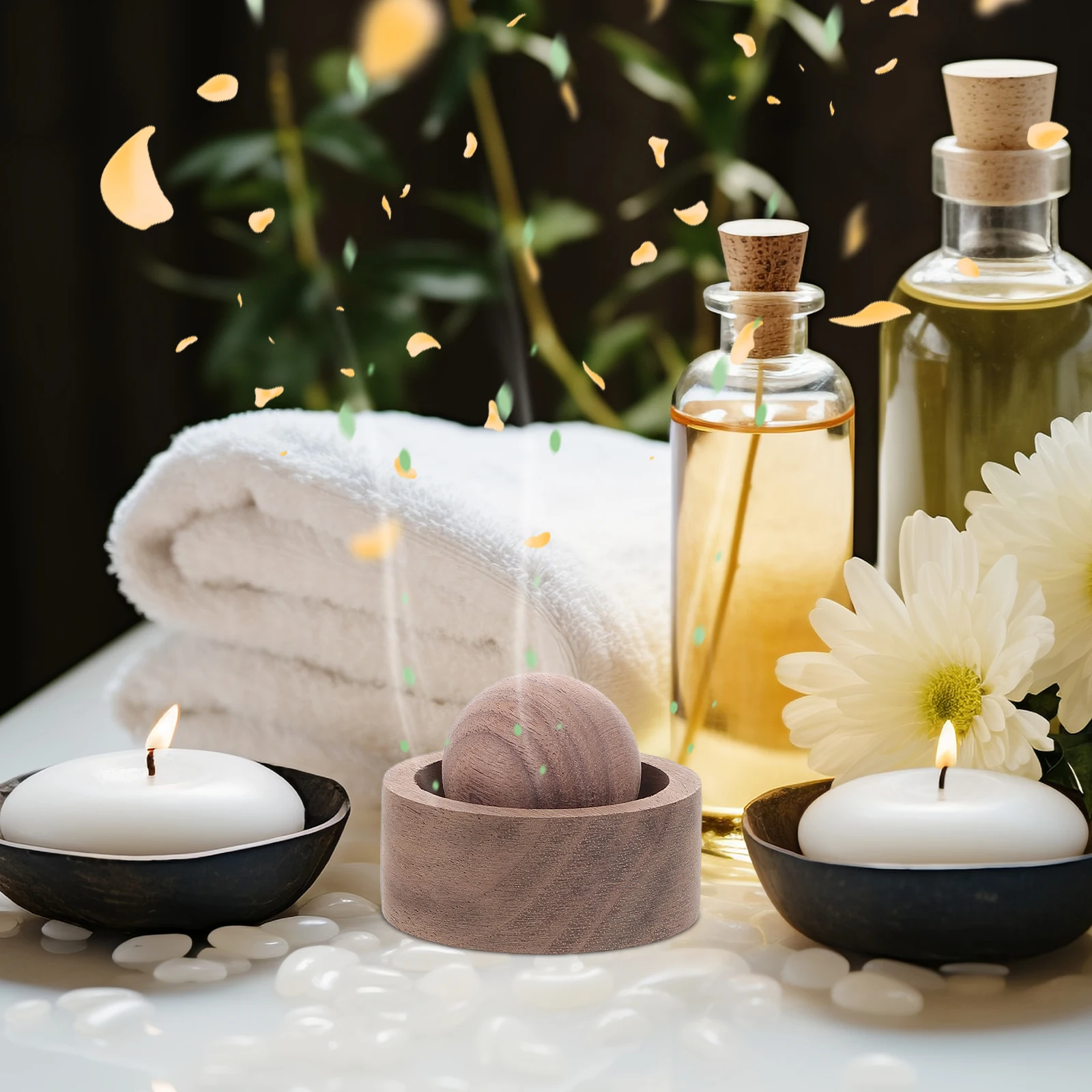 

Indoor Diffuser For Home Office Car Wood Aromatherapy Essential Oil Air Freshener Portable Wooden Scent Diffuser Minimalist