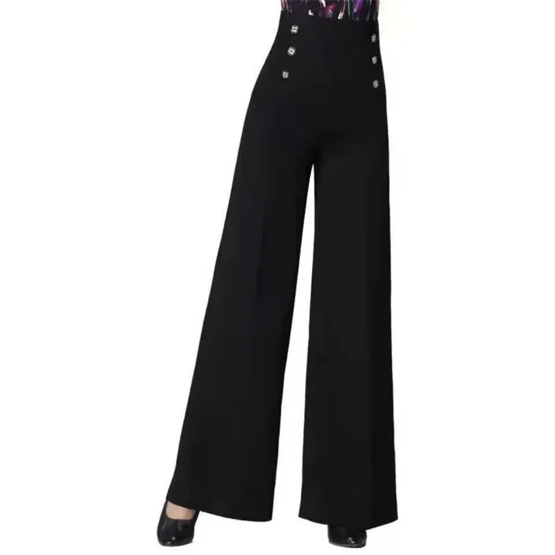 Women Wide Leg Pants 2023 Spring Summer Solid High Waist Long Casual Pants Korean Loose Dance Female Trousers Women\'s Clothing