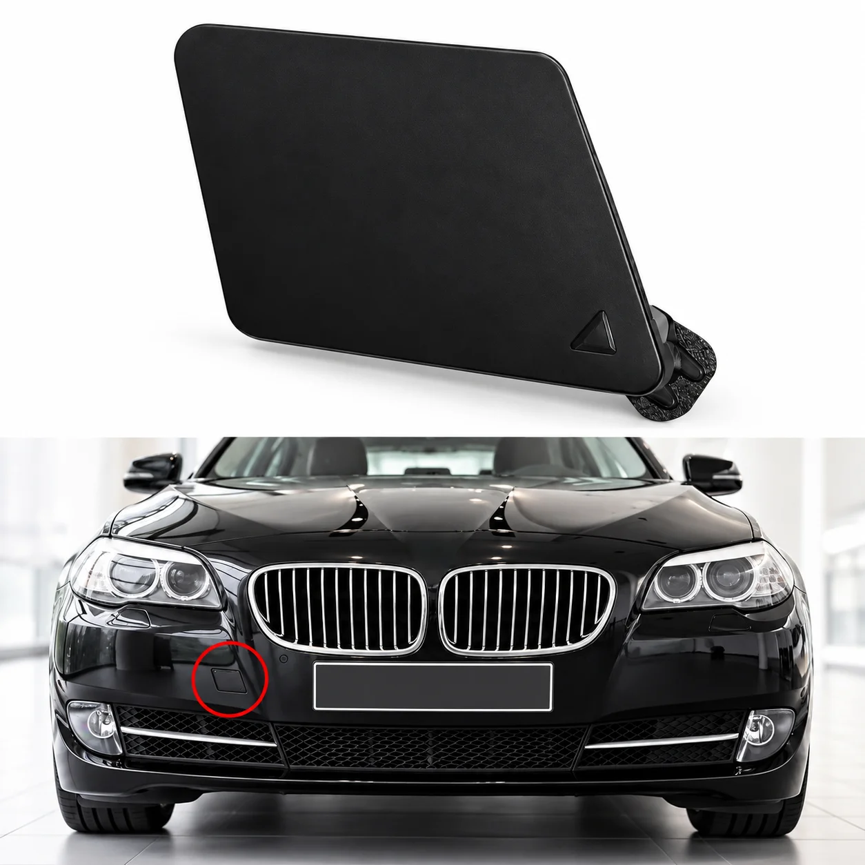 51117246868 Front Bumper Towing Hook Cover for BMW F10 F18 2010-2013 Towing Eye Cover