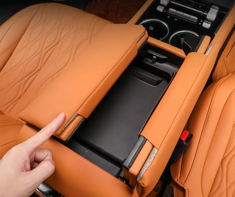 Auto Armrest Box Height Increase Pad Fit for GWM Tank 500 Hi4-Z Hi4-T 2026 Car Armrest Box Leather Protective Cover Upgrade Part