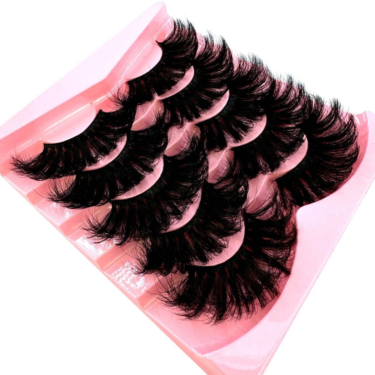 HBZGTLAD Flauschige Lange Wimpern 3D Faux Mink Wimpern Natürliche Falsche Wimpern Dramatische Weiche Volumenwimpern Wimpernverlängerung Make-up – Detail 25