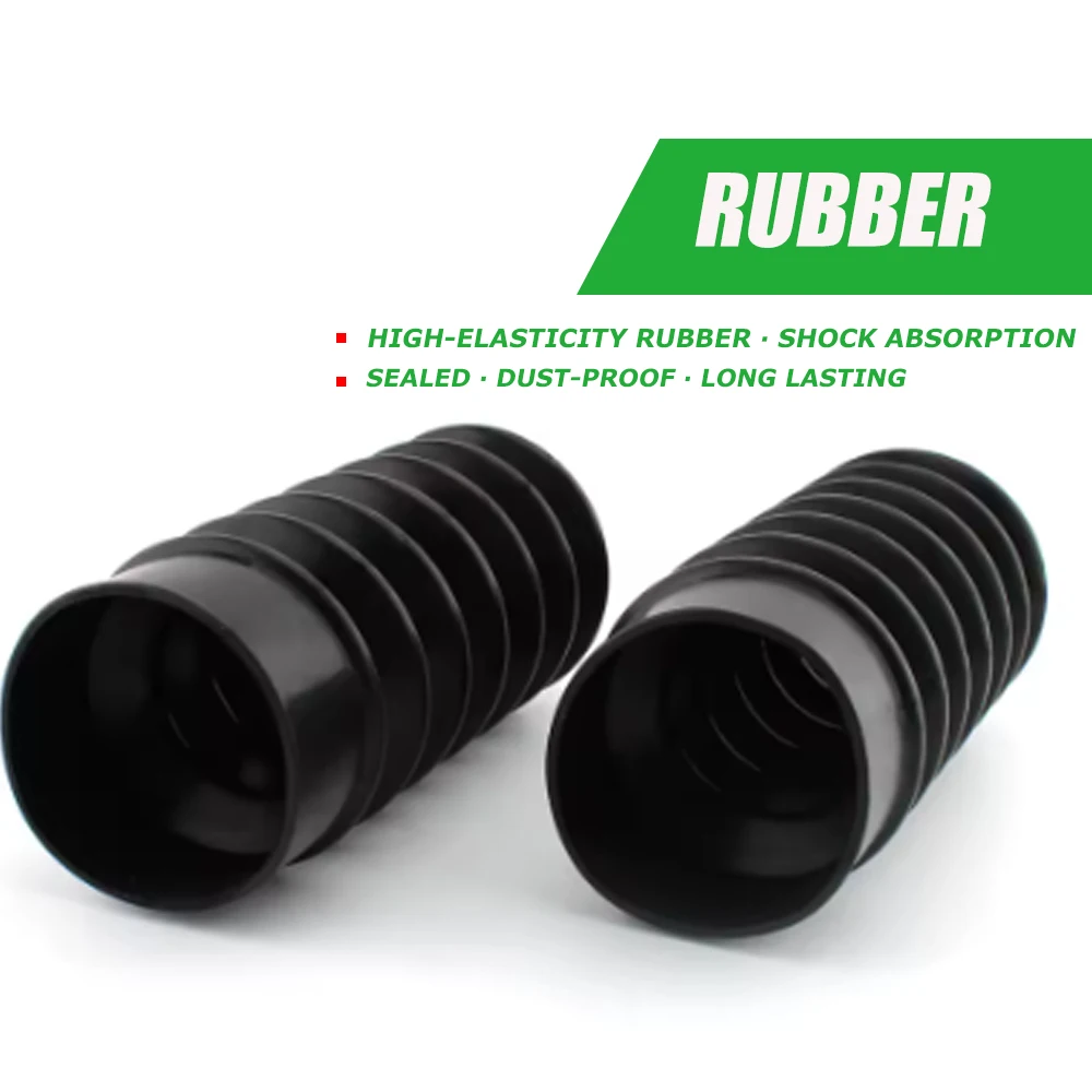 39mm Fork Front Shock Absorber Dust Cover Motorcycle Rubber Front Gators Protection Covers For Harley Sportster XL883 1200 Dyna