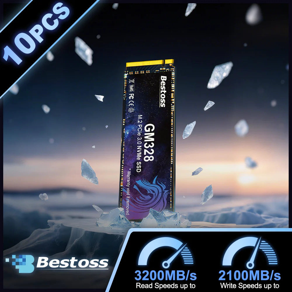 Bestoss Fast-Transfer M2 Nvme Solid State Drive 128 GB 256 GB 512 GB Festplatte SSD-Laufwerk für Desktop