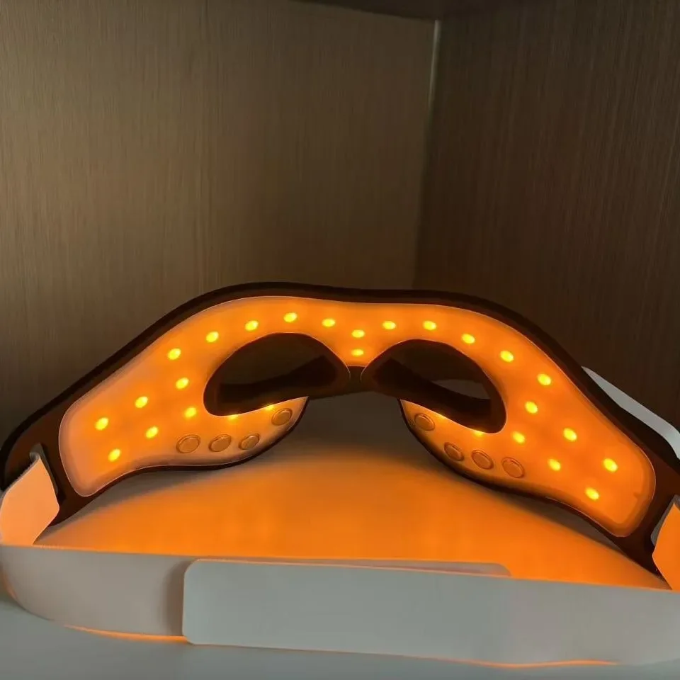 Electric Eye Mask Microcurrent 605NM 630NM 850NM LED Red Light Therapy Eye Massager for Dark Circle Care fast shipping