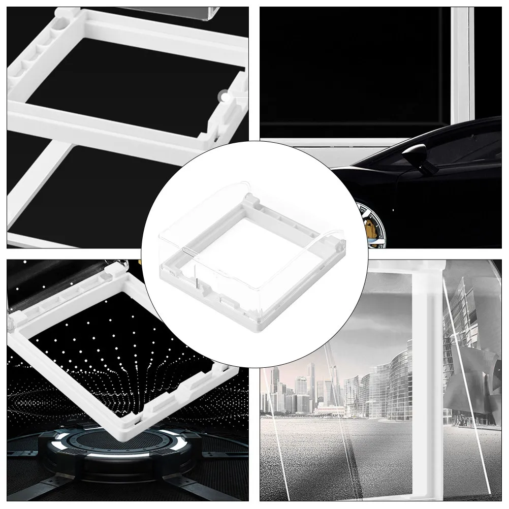 Picture 5: 1Pcs Waterproof Socket Case Transparent Durable Adhesive Wall Switch Cover Easy Install Bathroom Balcony Kitchen