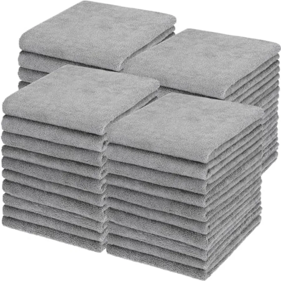 

48 Pack Bleach Proof Towels 16x 26inch Microfiber Absorbent Hair Towels Bulk Bleach Salon Hand Drying Cloth for Gym Bath Spa Sh