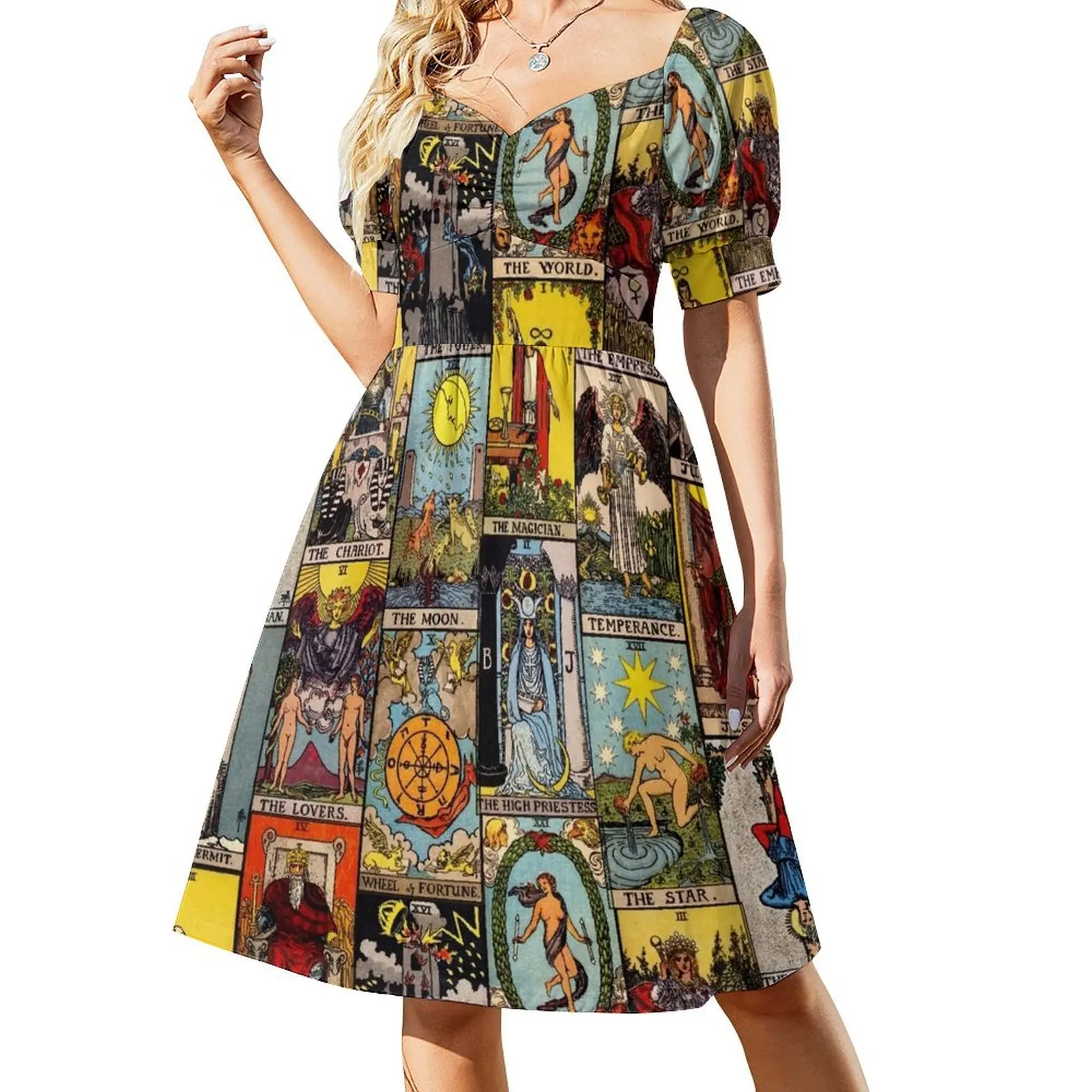 The Major Arcana of Tarot Short Sleeved Dress dresses for special events dresses for womens Dress