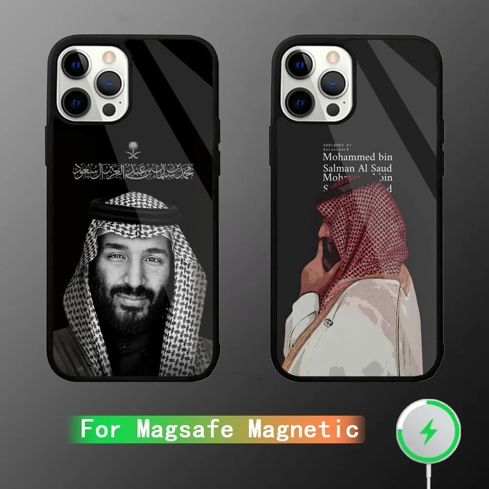 Salman of Saudi Arabia Phone Case For iPhone 15,14,13,12,11,Plus,Pro,Max Mini Magsafe Magnetic Wireless Charging