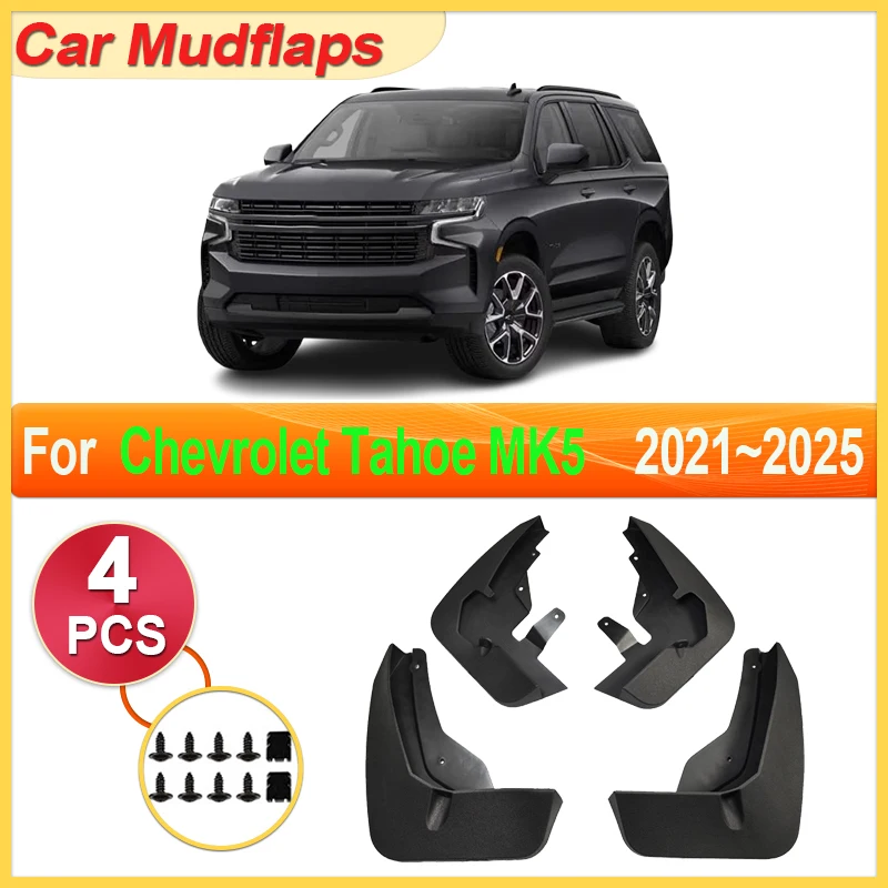 

Car Mudguards Parts For Chevrolet Tahoe MK5 GMC Yukon 2021~2025 Front Rear Mudflap Fender Flare Cover Guard Auto Mud Accessories