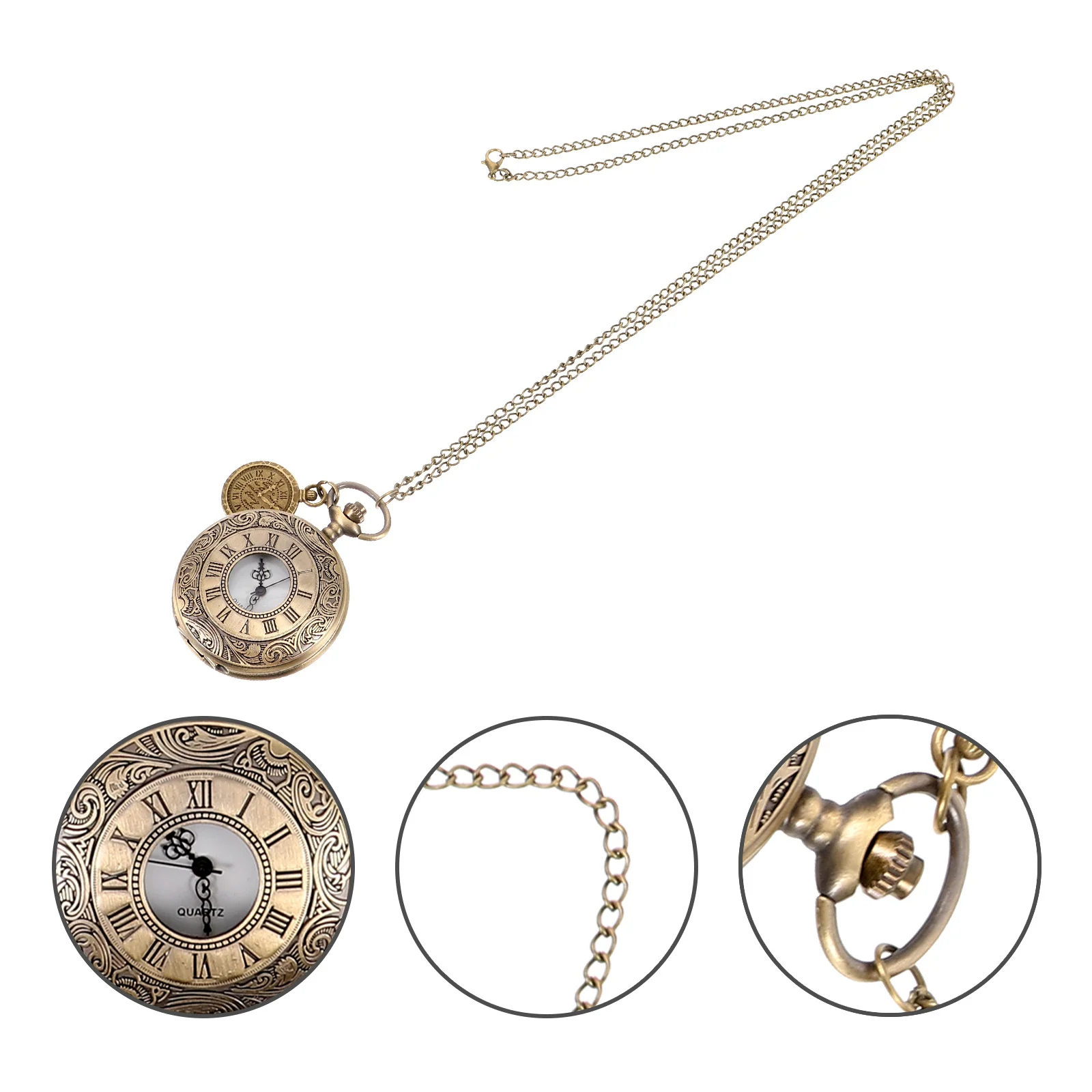 ساعة جيب كلاسيكية للرجال بمينا روماني خفيفة الوزن ومحمولة وأنيقة للاستخدام اليومي ساعة جيب مزخرفة، ساعة كلاسيكية، #5