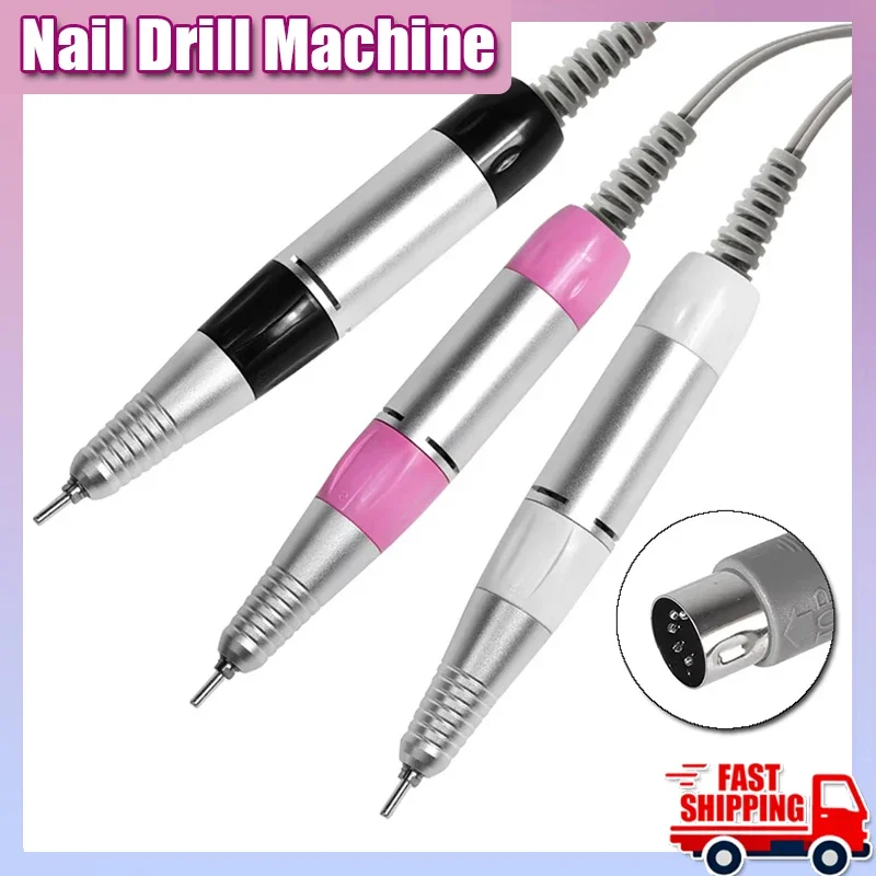 35000 دورة في الدقيقة 5 دبابيس الكهربائية مسمار الحفر آلة مقبض قبضة باديكير استبدال القلم مانيكير الجمال أداة ABE التبعي #1