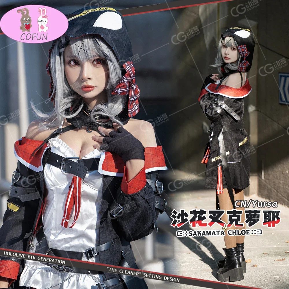 vtuber Sakamata Chloe Cosplay Costume Anime Dresses Christmas Halloween Freeshipping women