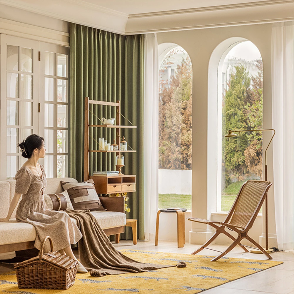 تخصيص ستارة يابانية فاخرة وحديثة وبسيطة، تركيب بدون حفر عازلة للصوت للشرفة، ظل ظلة #3