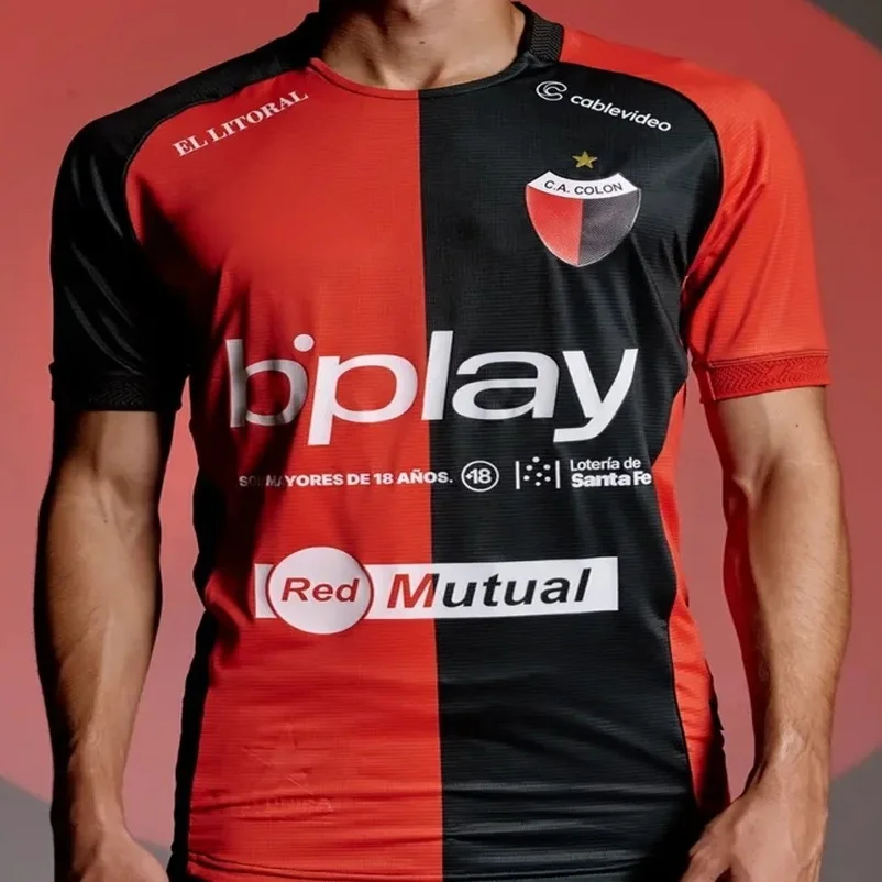 Colon de Santa Fe Football Jersey 2026/27, Unisex Soccer Shirt, Breathable 3D Print Sportswear Top, Quick Dry Fan Tee Men Women