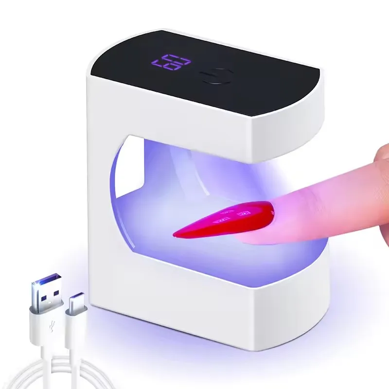 Shell UV Nail Lamp Dryer Mini Single Finger Phototherapy Machine Portable Nail Drying Lamp For Manicure