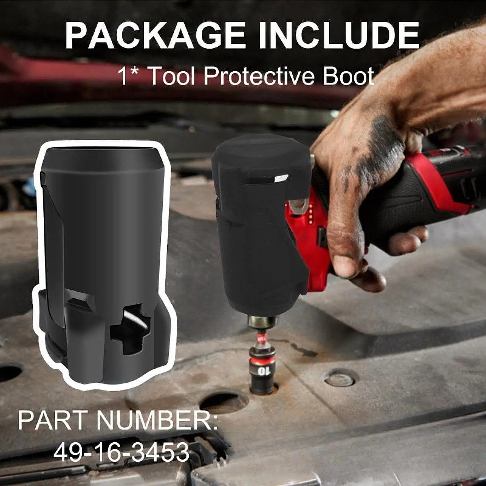 

Крышка ударного гайковерта с короткой ручкой 1/4 дюйма, футляр для инструментов, ударопрочный к поту