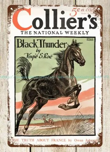 Edward Penfield's Collier's magazine cover 1915 metal tin sign art discount